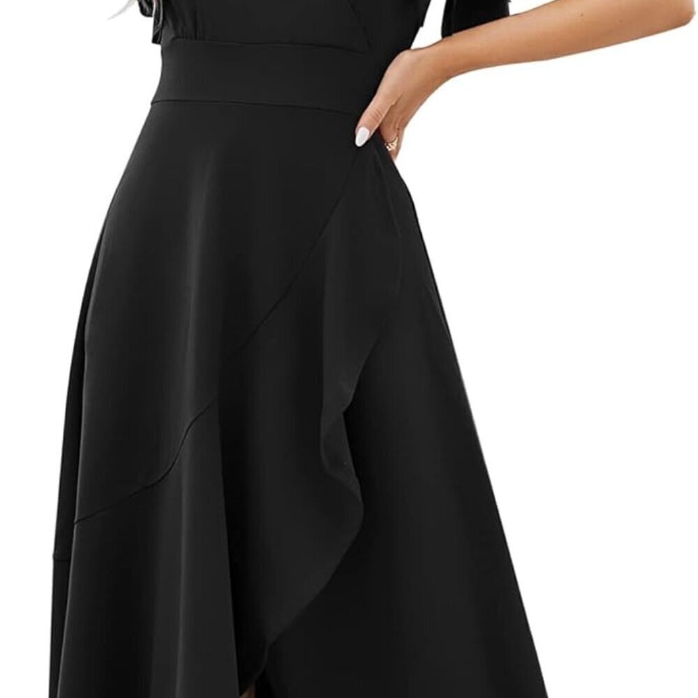 Long Black Formal Dresses for Women Gowns Evening Party Cocktail Dress,Split Ele